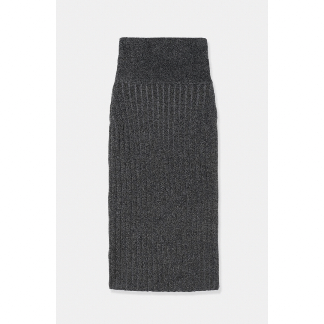 louren plating knit pencil skirt