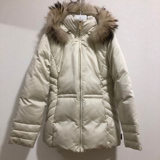 モンクレール(MONCLER)のモンクレール MONCLER ロゴ ファー  ダウンジャケット(ダウンジャケット)