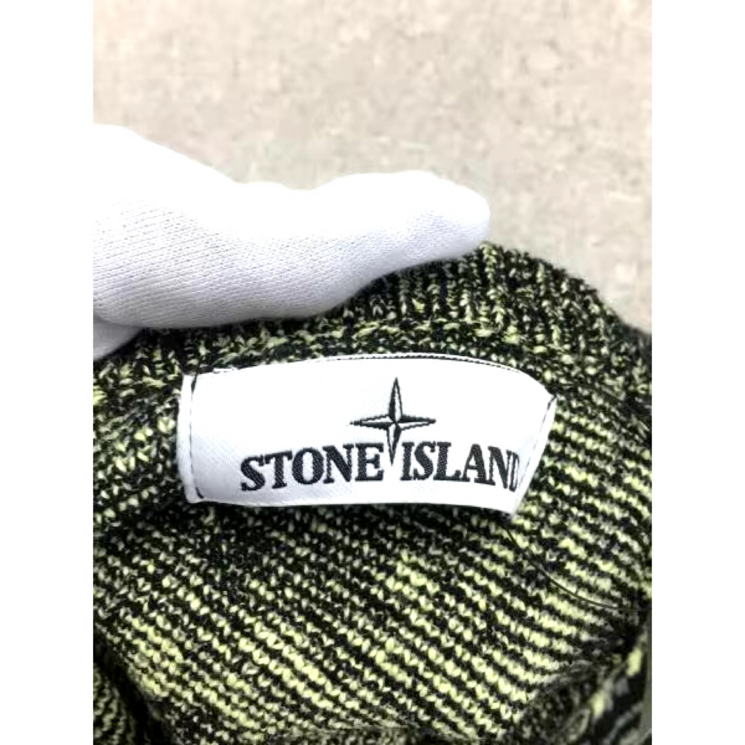 stone island ピクセルカモジャガードニット