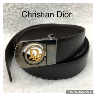 クリスチャンディオール(Christian Dior)のクリスチャンディオール　ロゴバックル　レザーベルト　男女兼用(ベルト)