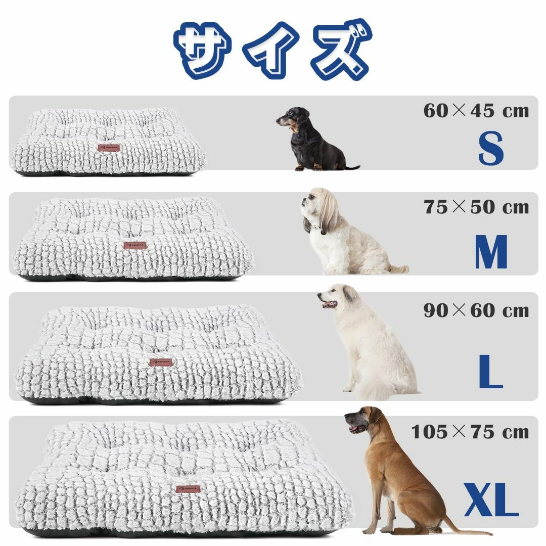 【色: ブラウン】ペット用クッション 犬 猫 ベッド クッション マット ふわふ