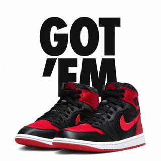 ナイキ(NIKE)のair jordan1 satin bred ブレッド　シカゴ　ジョーダン(スニーカー)