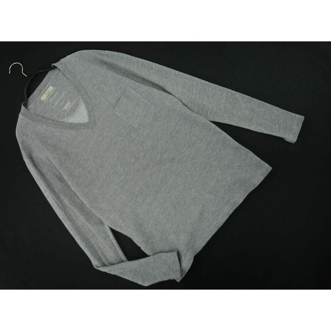 UNITED ARROWS(ユナイテッドアローズ)のUNITED ARROWS ユナイテッドアローズ Vネック 長袖 カットソー sizeS/グレー ◇■ メンズ メンズのトップス(Tシャツ/カットソー(七分/長袖))の商品写真