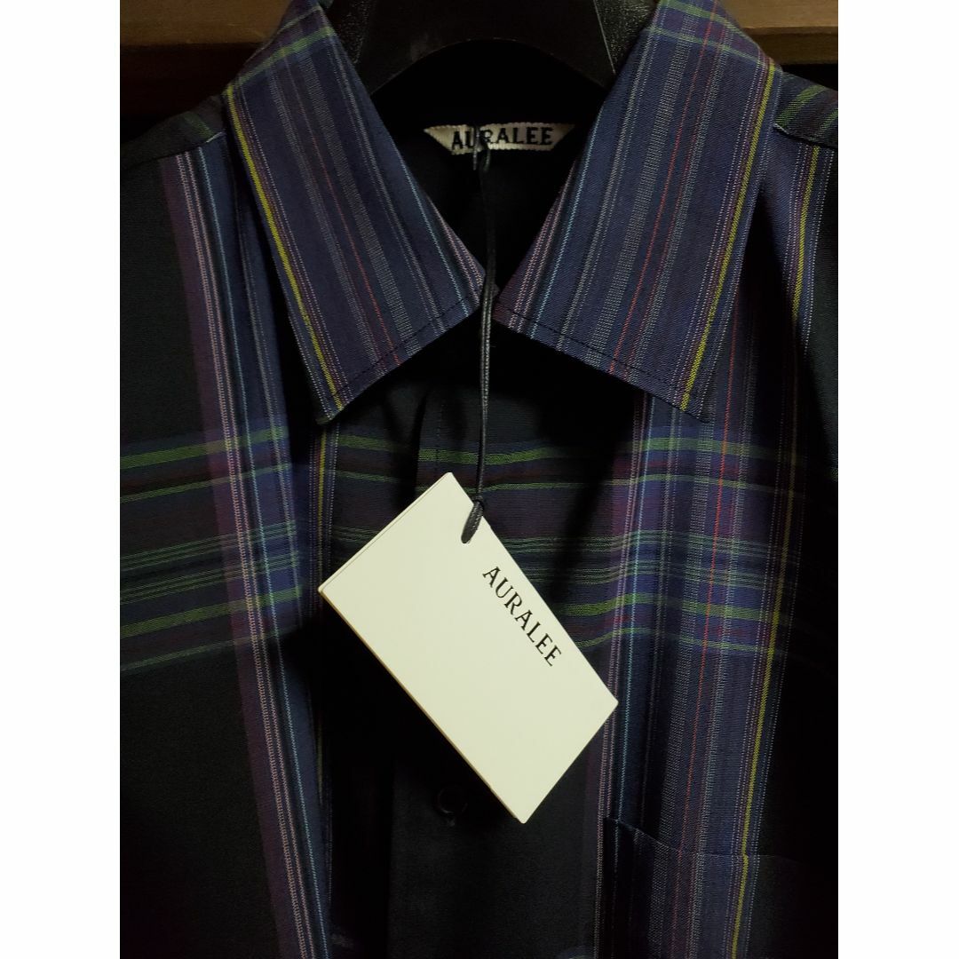 AURALEE(オーラリー)のAURALEE SUPER LIGHT WOOL CHECK SHIRTS 3 メンズのトップス(シャツ)の商品写真