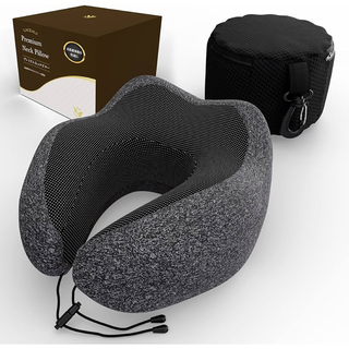 【新品未開封】ネックピロー 携帯枕 トラベルピロー 首枕 低反発 旅行枕(旅行用品)