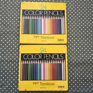 トンボエンピツ(トンボ鉛筆)のトンボ 色鉛筆24色  2箱セット(色鉛筆)