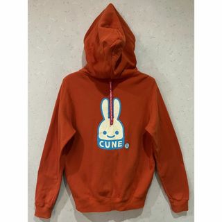 キューン CUNE パーカー 裏起毛 フルジップ パープル XL