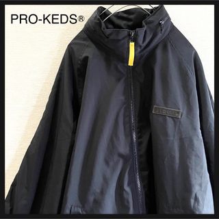 プロケッズ(PRO-Keds)のPRO-KEDS プロケッズ ナイロンジャケット　Mサイズ　黒色(ナイロンジャケット)