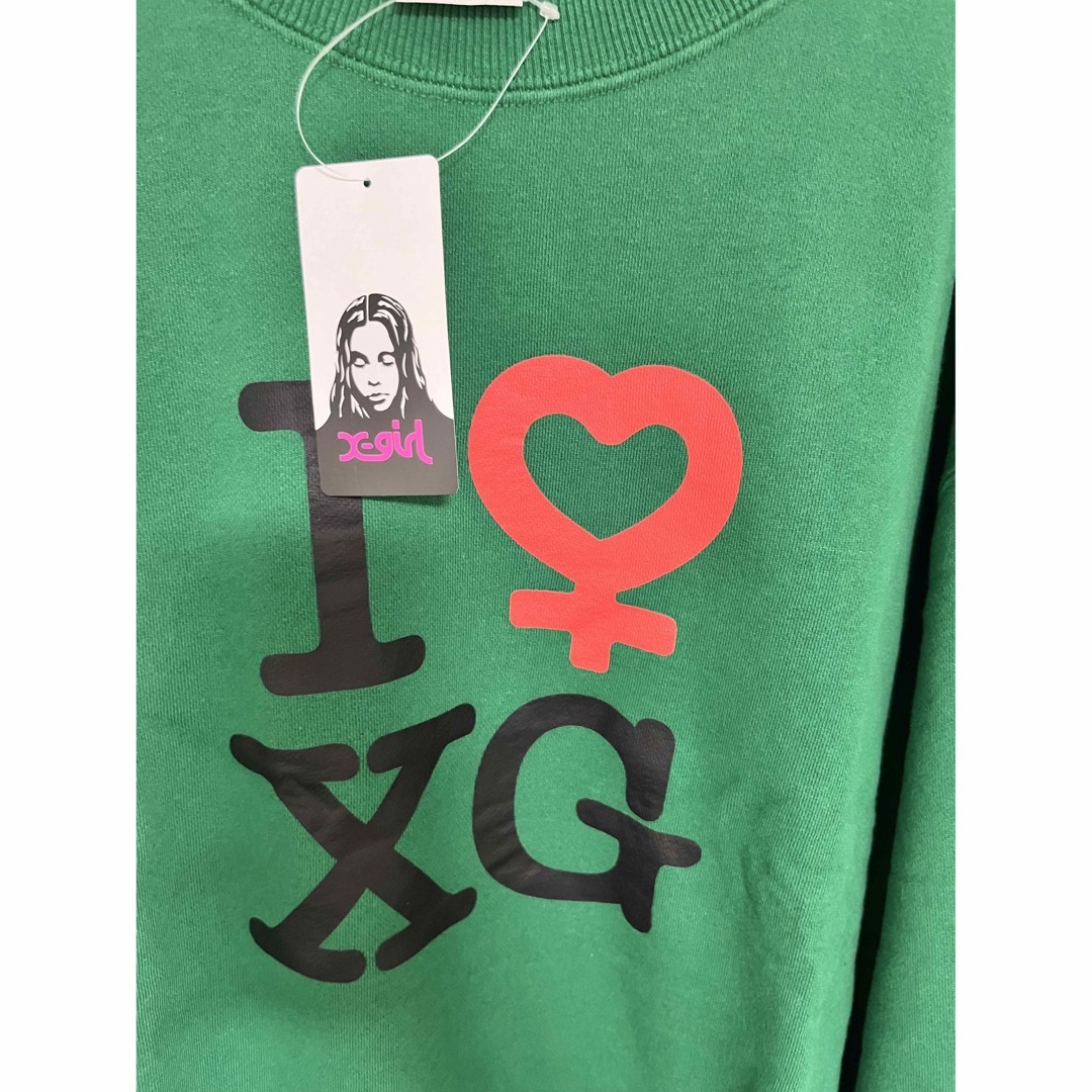 X-girl(エックスガール)の新品！X-GIRL★FEMINISM CREW SWEAT TOP トレーナー レディースのトップス(トレーナー/スウェット)の商品写真