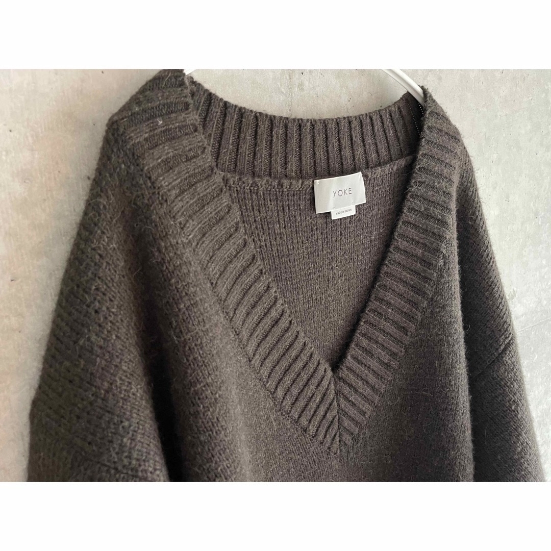 YOKE 5G MILANO RIB V-NECK KNIT ヨーク　ニット