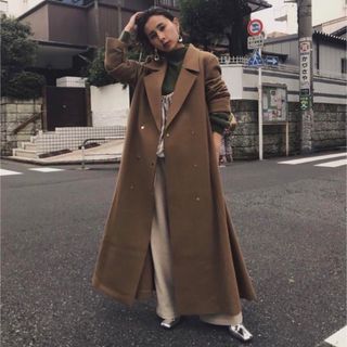 ヴィンテージ ライナー コート 茶色 ピンク サテン vintage