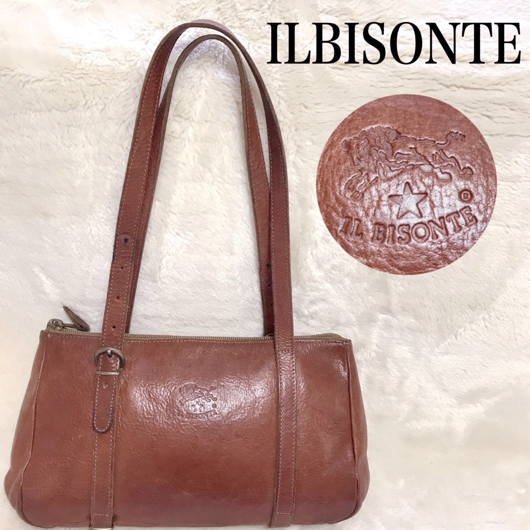 IL BISONTE イルビゾンテ ヴィンテージ ショルダーバッグ オールレザー