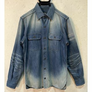 モモタロウジーンズ(MOMOTARO JEANS)の＊桃太郎ジーン 出陣 デニム ワークシャツ トップス 38(シャツ)