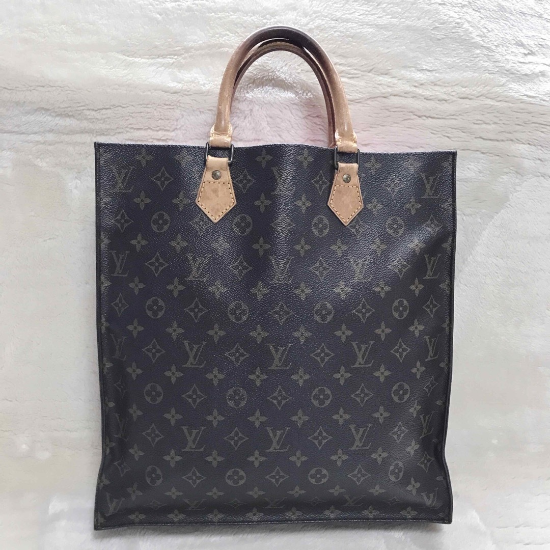 美品 VUITTON ルイヴィトン トートバッグ サックプラ モノグラム 大容量