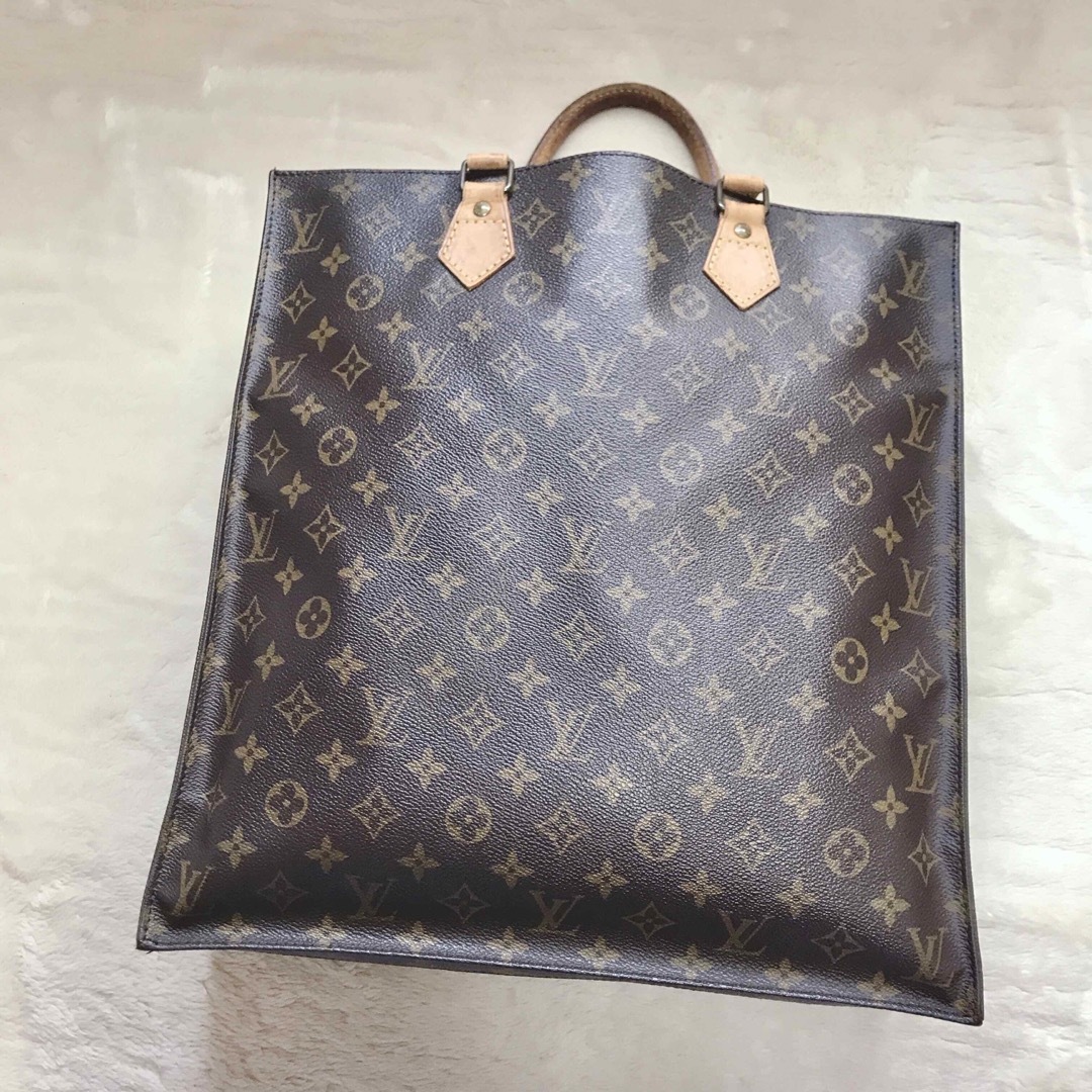 美品 VUITTON ルイヴィトン トートバッグ サックプラ モノグラム 大容量