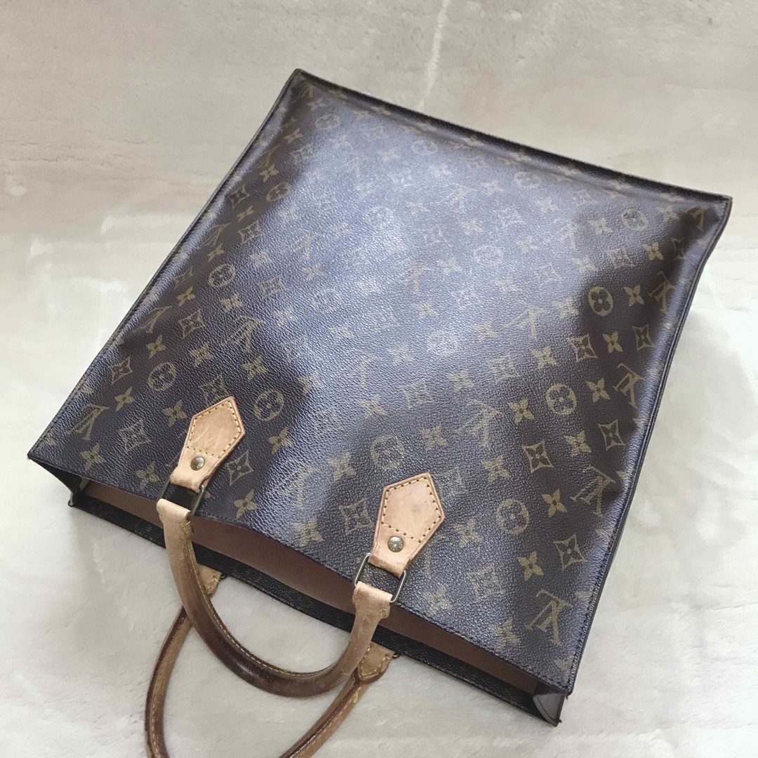 美品 VUITTON ルイヴィトン トートバッグ サックプラ モノグラム 大容量