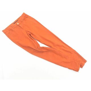 ZARA basic ザラ ベーシック スキニー パンツ size36/オレンジ ◇■ レディース(スキニーパンツ)