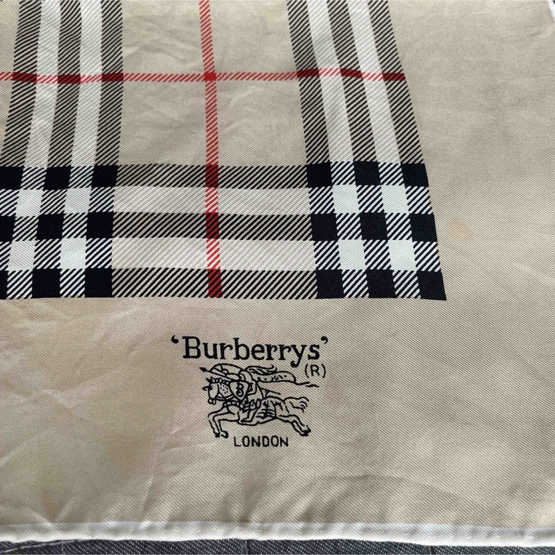 BURBERRY(バーバリー)のBURBERRY バーバリー シルク スカーフ ノバチェック ホース ロゴ レディースのファッション小物(バンダナ/スカーフ)の商品写真