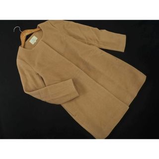 ユナイテッドアローズ(UNITED ARROWS)のビューティ＆ユース ユナイテッドアローズ アンゴラ混 ノーカラー コート sizeM/ベージュ ◆■ レディース(その他)