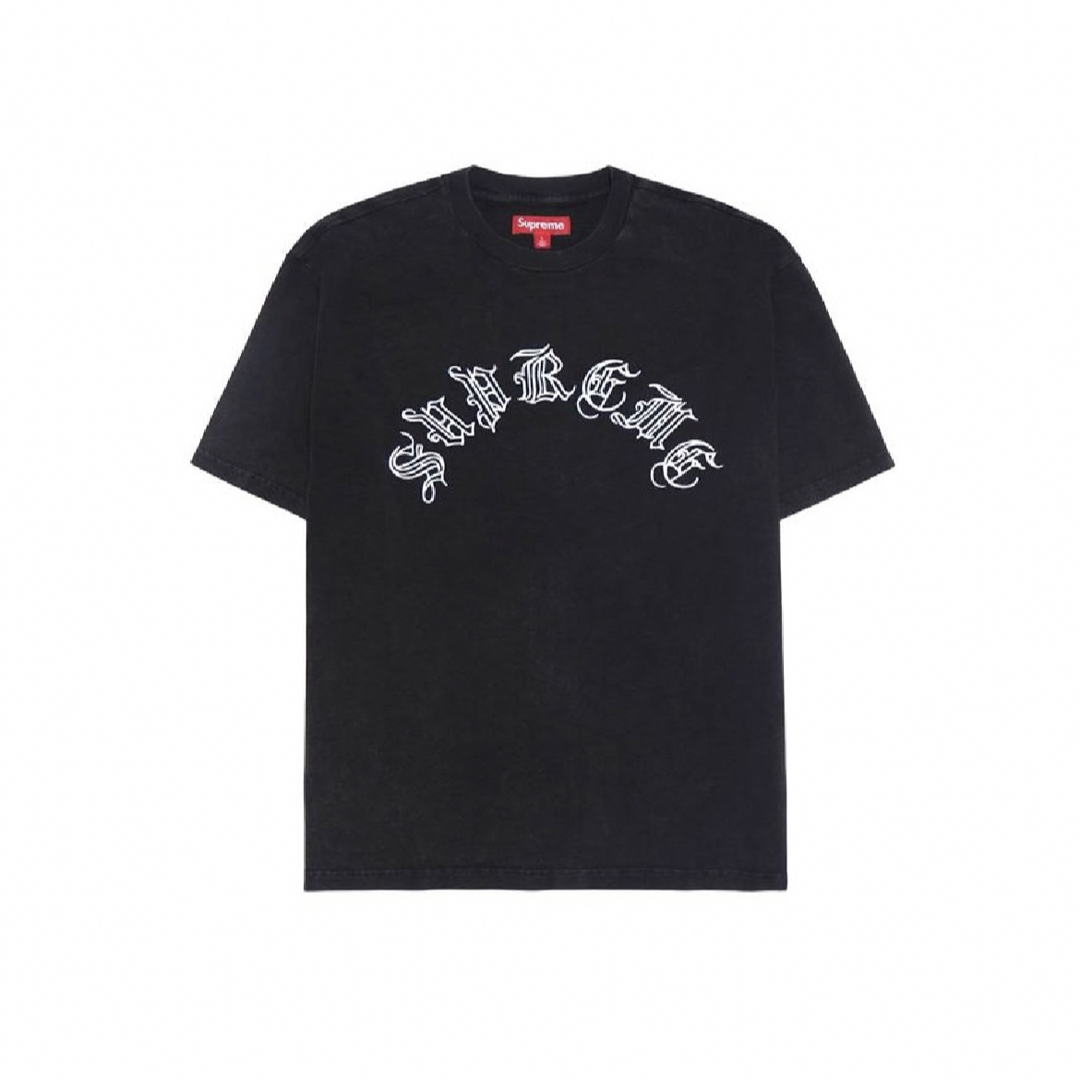 定価販売 Supreme Old English S/S Top Tee Black S