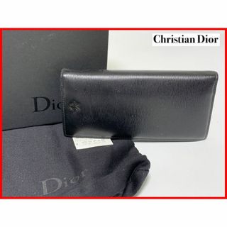 ディオール(Dior)のDior ディオール 二つ折り 財布 黒 箱付 D7(財布)