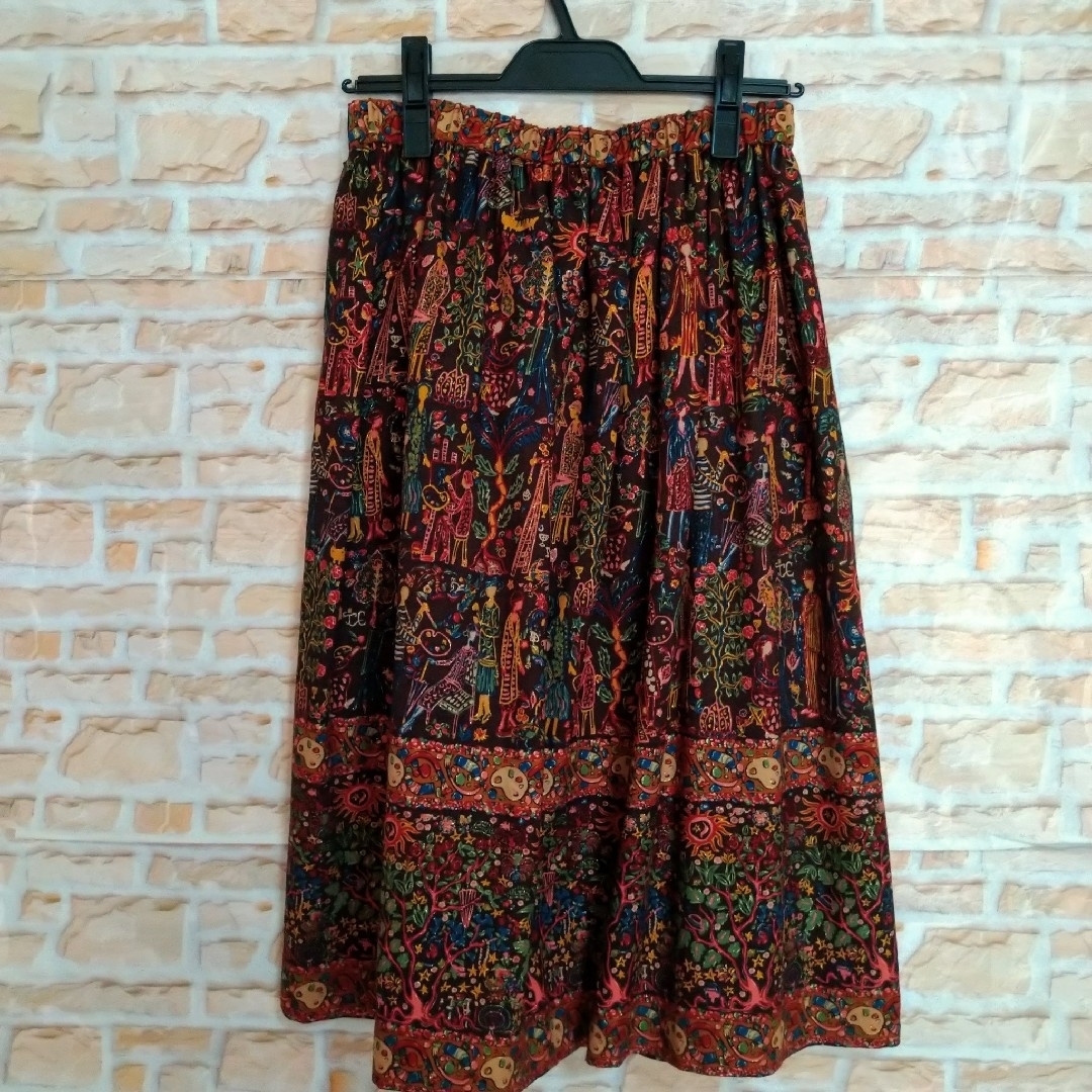 TSUMORI CHISATO(ツモリチサト)の定価31,900 ツモリチサト スカート アーティストたち ビエラ ブラウン レディースのスカート(ロングスカート)の商品写真