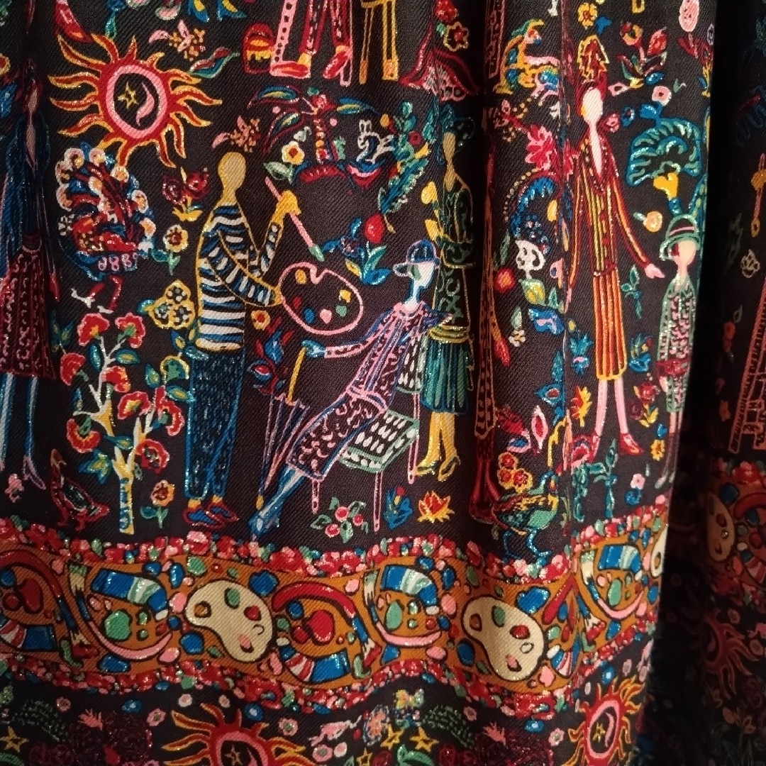 TSUMORI CHISATO(ツモリチサト)の定価31,900 ツモリチサト スカート アーティストたち ビエラ ブラウン レディースのスカート(ロングスカート)の商品写真