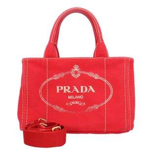 PRADA CANAPA ROSSO プラダ カナパ 赤 Sサイズ 本物正規品