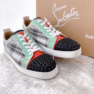 クリスチャンルブタン(Christian Louboutin)のルブタン　LOUIS  スパイクスタッズ　スニーカー　スリッポン　革靴　美品(スニーカー)