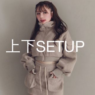 ANDMARY Miffy boa jacket mini skirtの通販|ラクマ