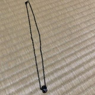 新品 リングネックレス ブラック(ネックレス)