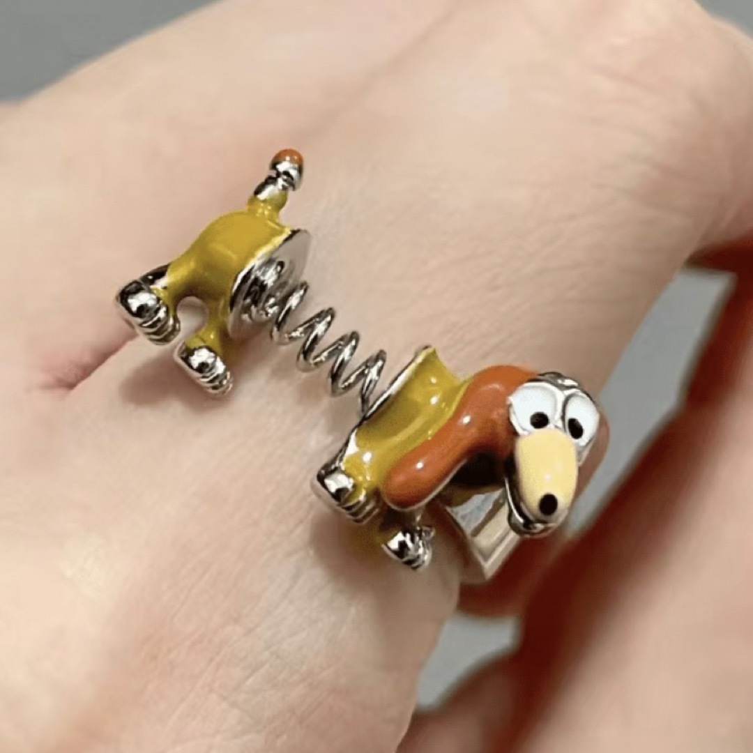 新品 スリンキードッグ リング 14号〜　トイストーリー　犬 レディースのアクセサリー(リング(指輪))の商品写真