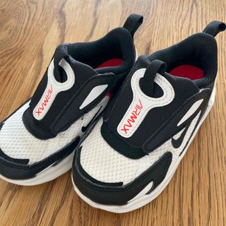 ナイキ(NIKE)のNIKE AIRMAX 14.5cm ナイキエアマックス 白黒(スニーカー)