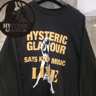 【人気ヒスガール】ヒステリックグラマー☆センターロゴ入りTシャツ 袖 裾 リブ