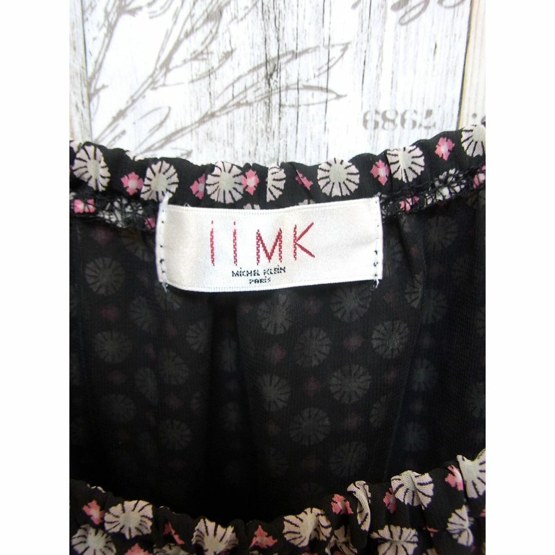 iiMK(アイアイエムケー)のフォローしてくださった方だけ IIMK M(38) ブラック×ピンク ワンピース レディースのワンピース(ひざ丈ワンピース)の商品写真
