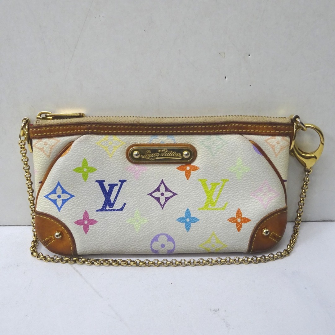 LOUIS VUITTON(ルイヴィトン)のルイ・ヴィトン ポーチ
 マルチカラー ポシェット・ミラMM M60096 Ft595013 中古 レディースのファッション小物(ポーチ)の商品写真