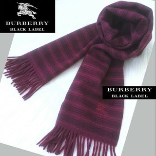 バーバリーブラックレーベル(BURBERRY BLACK LABEL)のブラックレーベル✪BURBERRY BLACK LABEL✪カシミヤマフラー(マフラー)