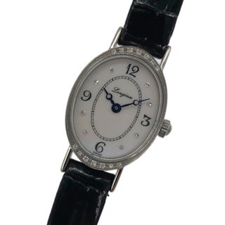 ロンジン(LONGINES)の　ロンジン LONGINES ラヴィソント ホワイトシェル L5.182.0 ホワイト SS/ワニ革ベルト レディース 腕時計(腕時計)