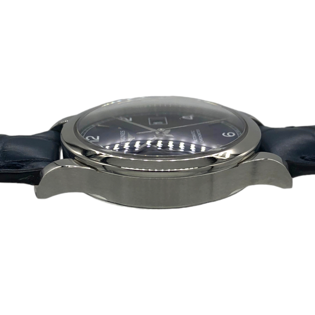 LONGINES(ロンジン)の　ロンジン LONGINES レコード アリゲーターレザー L2.321.4.96.4 シルバー×ブルー SS/革ベルト レディース 腕時計 レディースのファッション小物(腕時計)の商品写真
