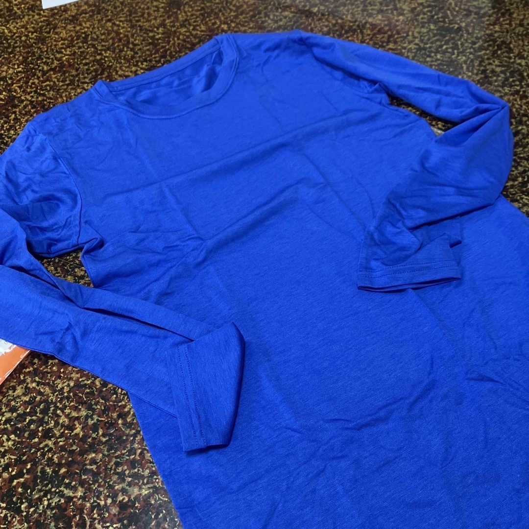 AEON(イオン)の肌着　150 長袖　暖かい　ブルー キッズ/ベビー/マタニティのキッズ服男の子用(90cm~)(下着)の商品写真