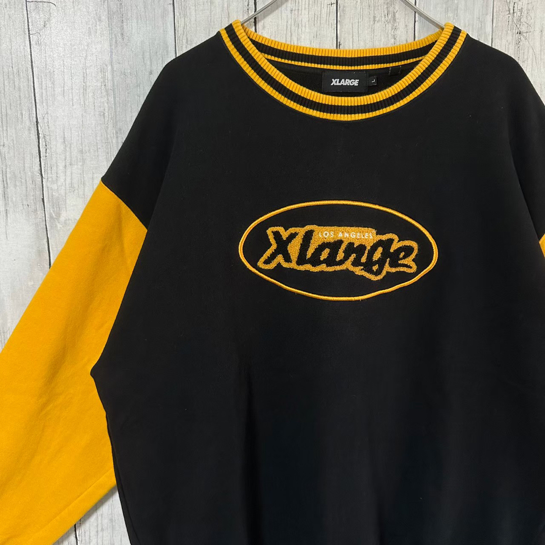 XLARGE - 【大人気モデル】XLARGE スウェットL パイル地ロゴ XLARGE - 【大人気モデル】XLARGE スウェットL パイル地ロゴ
