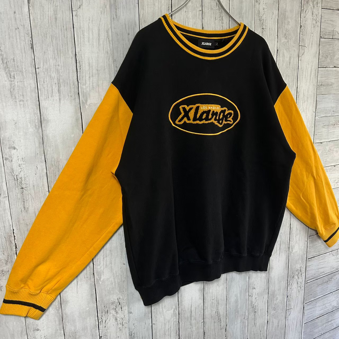 XLARGE スウェット パイル地ロゴ センターロゴ - スウェット