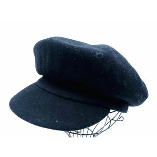 カンゴール(KANGOL)のKANGOL カンゴール ウール混 ベレー帽 キャップ sizeL/黒 ◇■ レディース(キャップ)