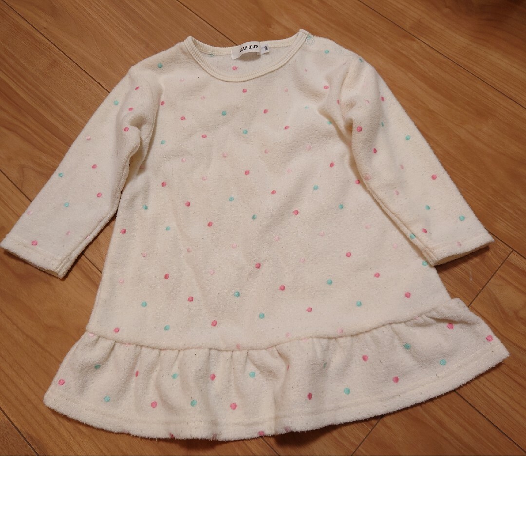 SLAP SLIPワンピース　BUZZ FUZZ byBEBEズボン90cm キッズ/ベビー/マタニティのキッズ服女の子用(90cm~)(ワンピース)の商品写真