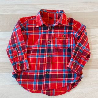 ベビーギャップ(babyGAP)の▪babyGAP▪タータンチェックシャツ▪赤▪95cm▪(ブラウス)