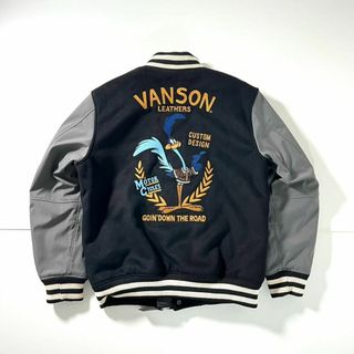 バンソン(VANSON)の美品 vanson ルーニーテューンズ コラボ メルトン スタジャン ペイズリー(スタジャン)