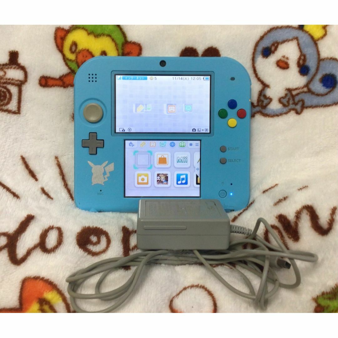 2DS 本体 ポケットモンスター サン・ムーン ライトブルー ジャンク品