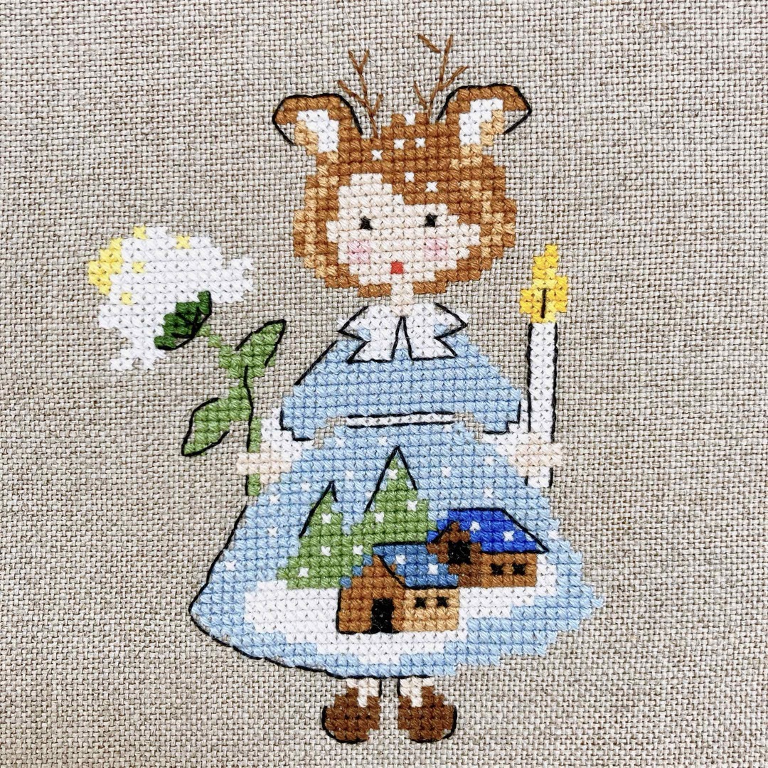クロスステッチ完成品 図案 - 素材/材料 クロスステッチ完成品 図案 - 素材/材料