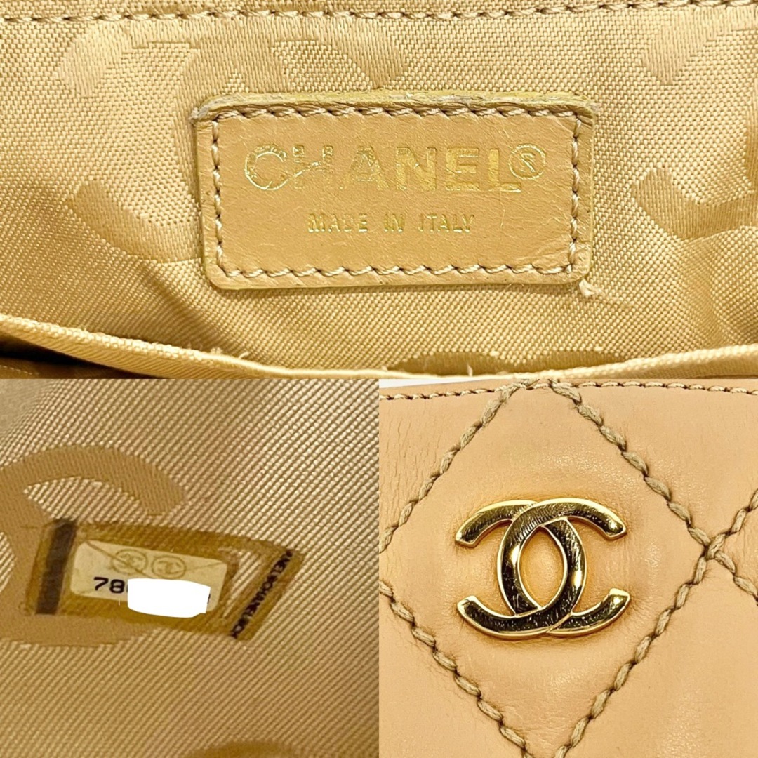 【限定価格】CHANEL シャネル ハンドバッグ ワイルドステッチ トートバッグ ココマーク ココ かばん 鞄 A18126  カーフスキン   ブラウン 茶 ゴールド金具 レディース【品】