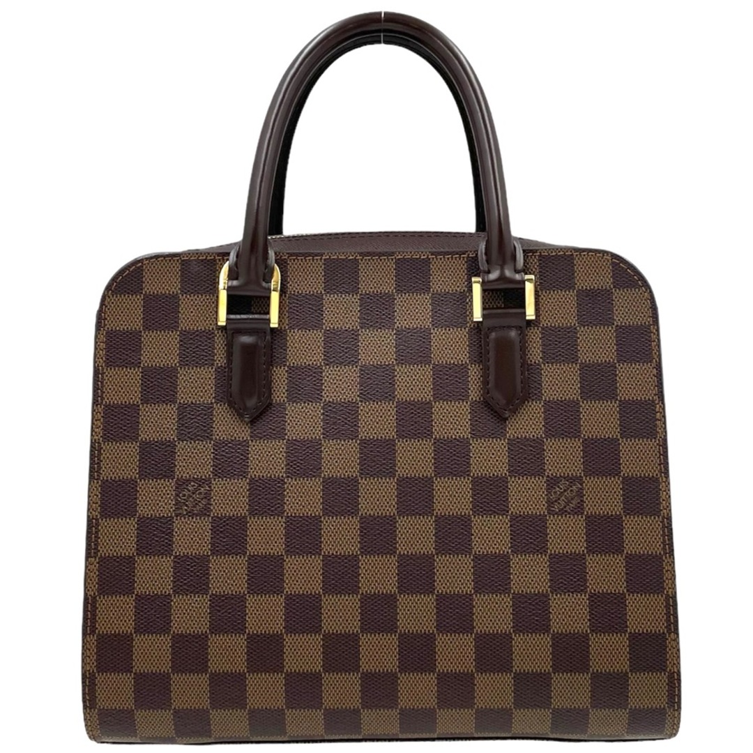 LOUIS VUITTON ルイヴィトン ハンドバッグ ダミエ トリアナ 鞄 かばん ブラウン 茶 N51155    ゴールド金具 レディース【品】